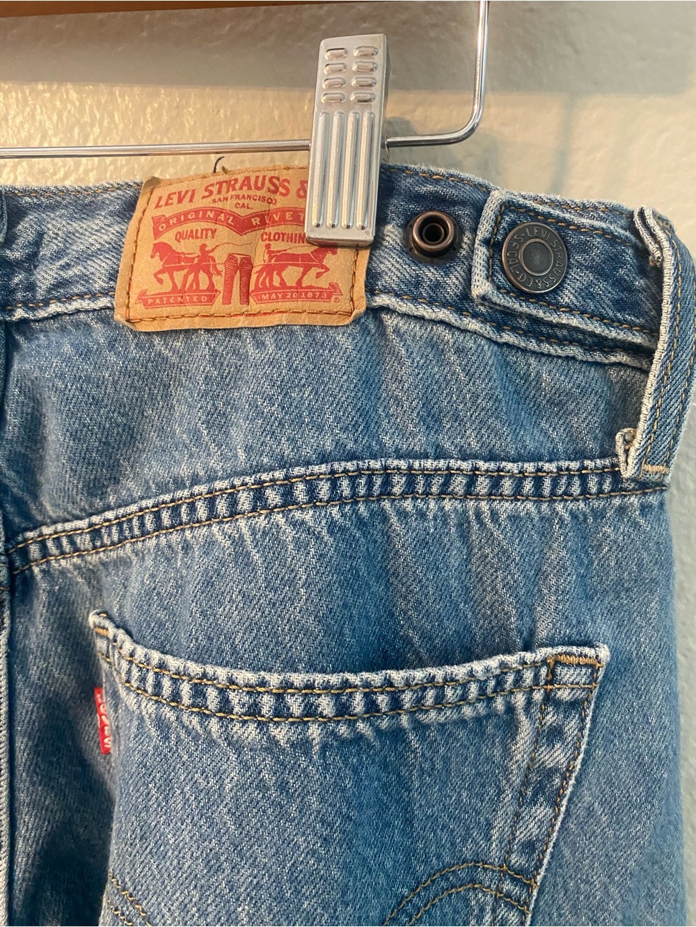 Levi's Cinch Baggy Jeans - Light Blue Size 31 - Picture 5 of 13